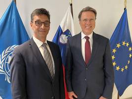 Ombudsman Svetina with Ambassador Samuel Žbogar, representative of Slovenia in the UN Security Council
