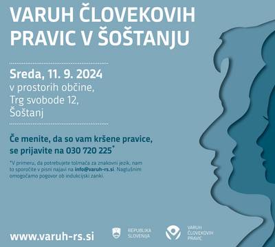 Plakat o poslovanju varuha v Šoštanju